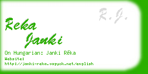 reka janki business card